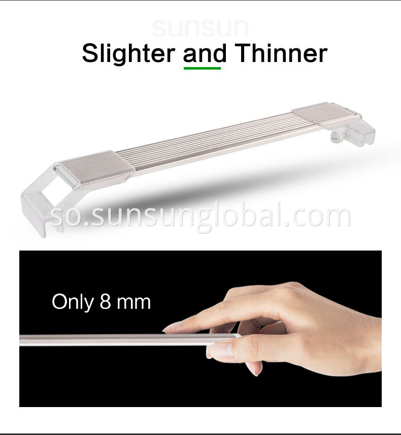 Sunsun Chinese 3 Feet Led Aquarium Iftiinka Koritaanka Dhirta